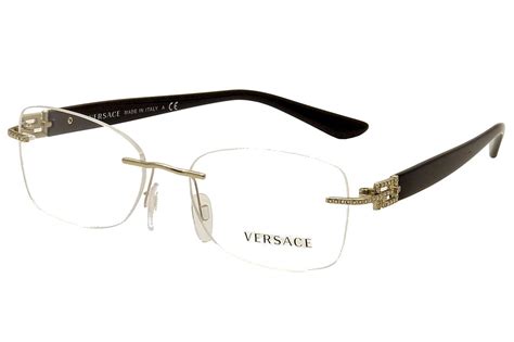 rimless versace eyeglasses|versace clear frame eyeglasses.